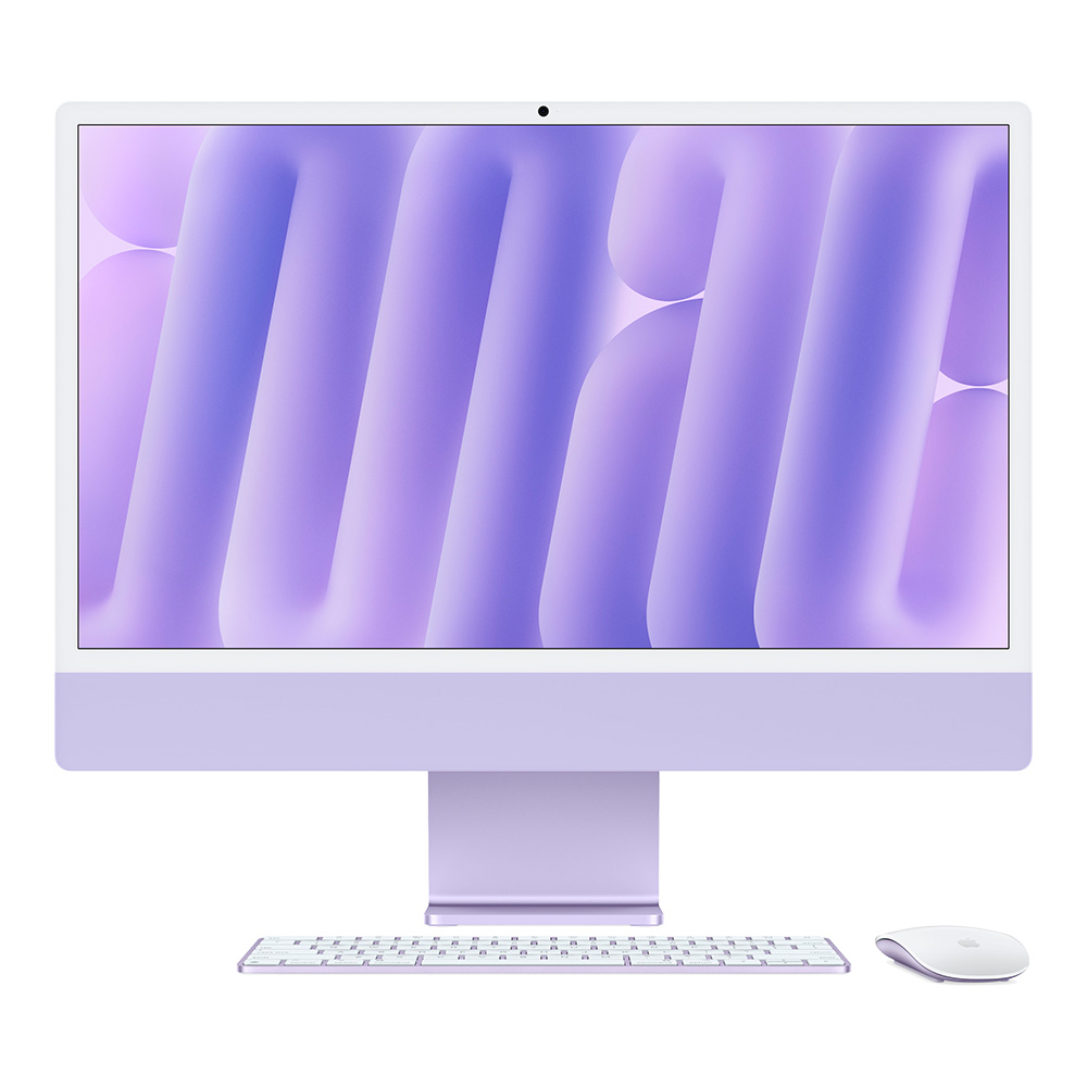 iMac 24 2024, M4, 8C CPU, 8C GPU, 16 Гб, 256 Гб SSD, фиолетовый