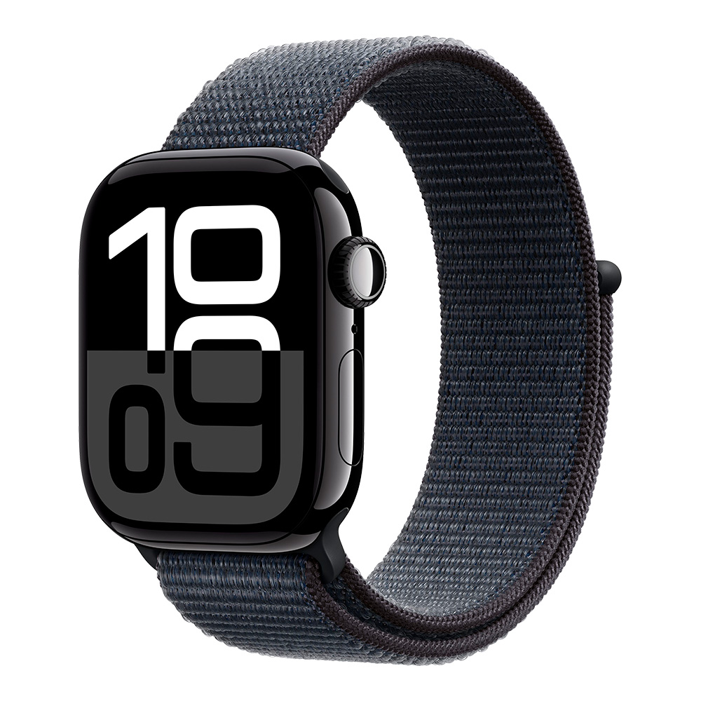 Apple Watch Series 10, 42 мм, Sport Loop чёрный