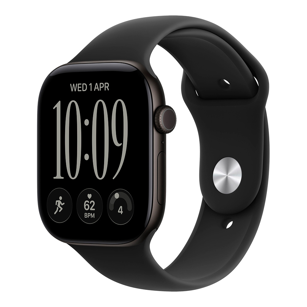 Apple Watch Series 12, 46 мм, Black Aluminum, Black Sport Band M/L Apple Watch Series 12, 46 мм, Black Aluminum, Black Sport Band M/L