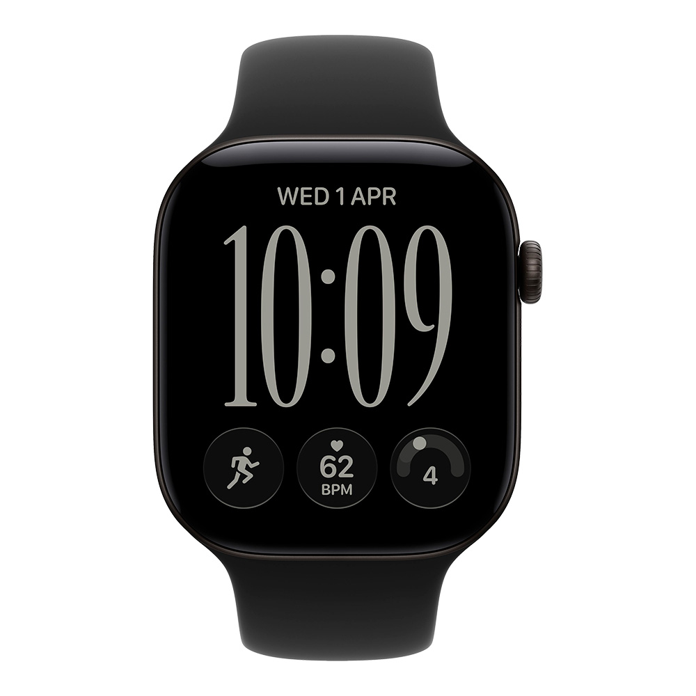 Apple Watch Series 12, 46 мм, Black Aluminum, Black Sport Band M/L Apple Watch Series 12, 46 мм, Black Aluminum, Black Sport Band M/L