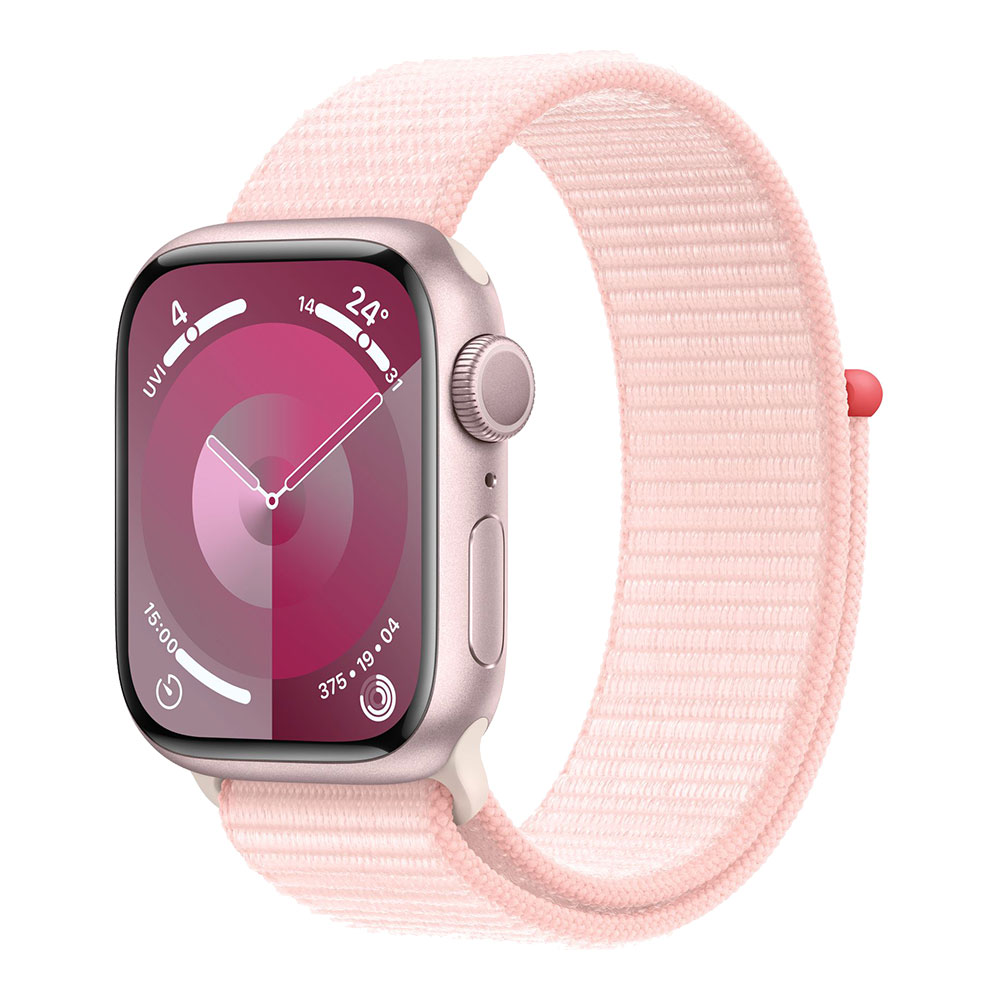 Apple Watch Series 9, 41 мм, Sport Loop, розовый