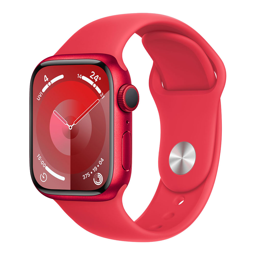 Apple Watch Series 9, 41 мм, красный M/L