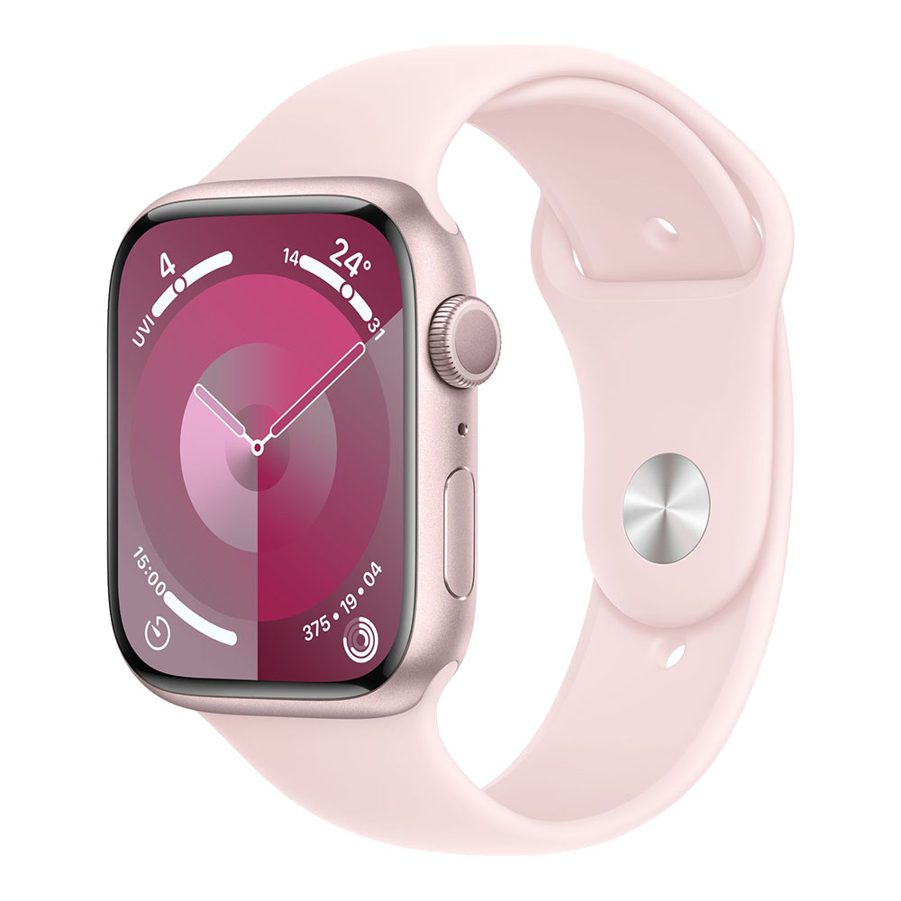 Apple Watch Series 9, 45 мм, розовый M/L