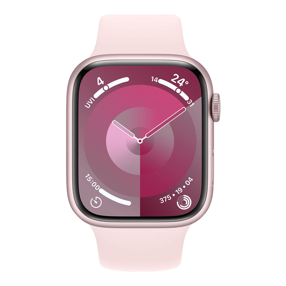 Apple Watch Series 9, 45 мм, розовый S/M