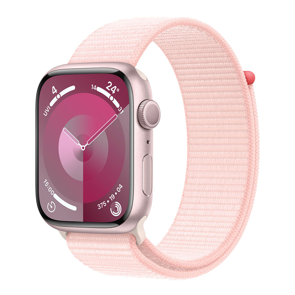 Apple Watch Series 9, 45 мм, Sport Loop, розовый