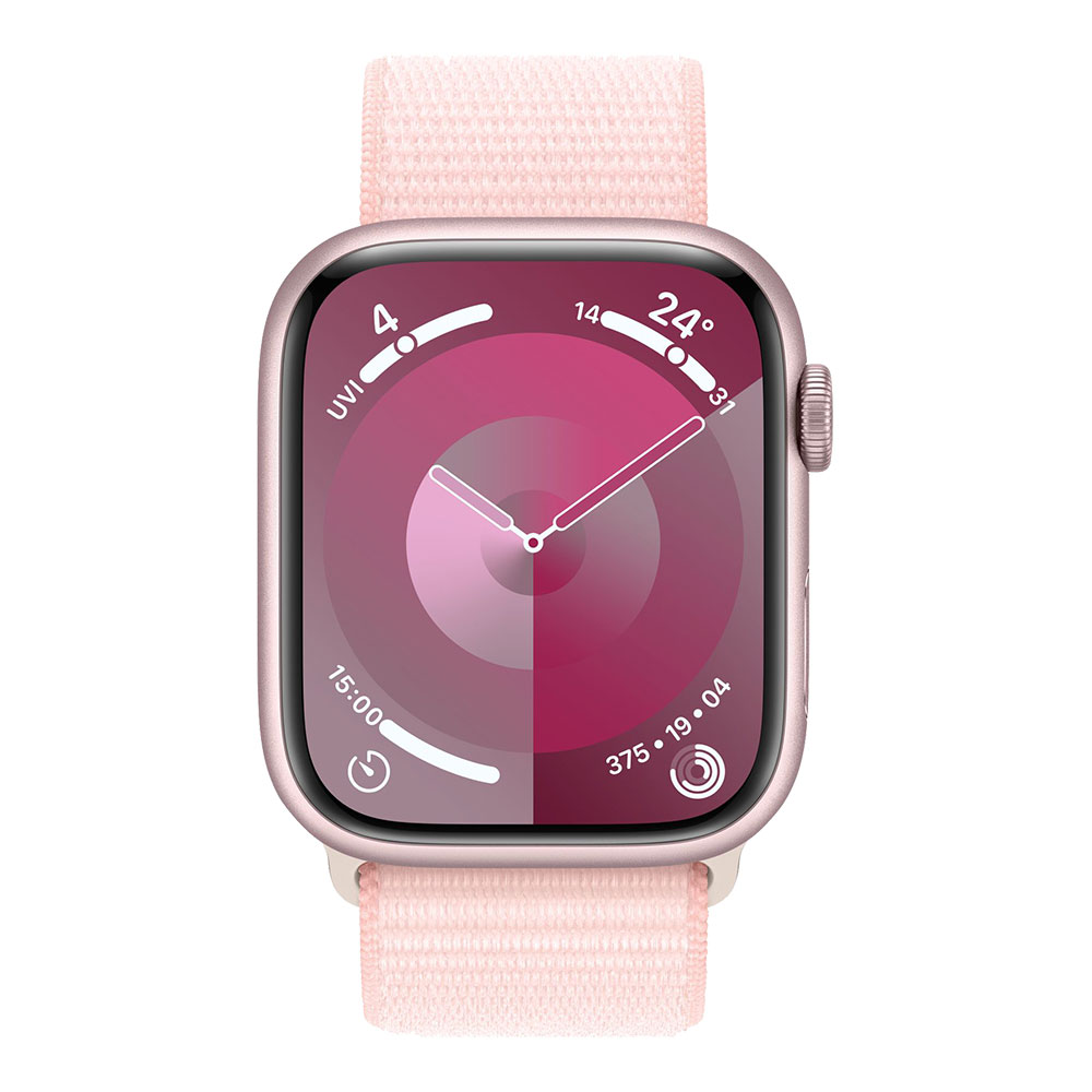 Apple Watch Series 9, 45 мм, Sport Loop, розовый
