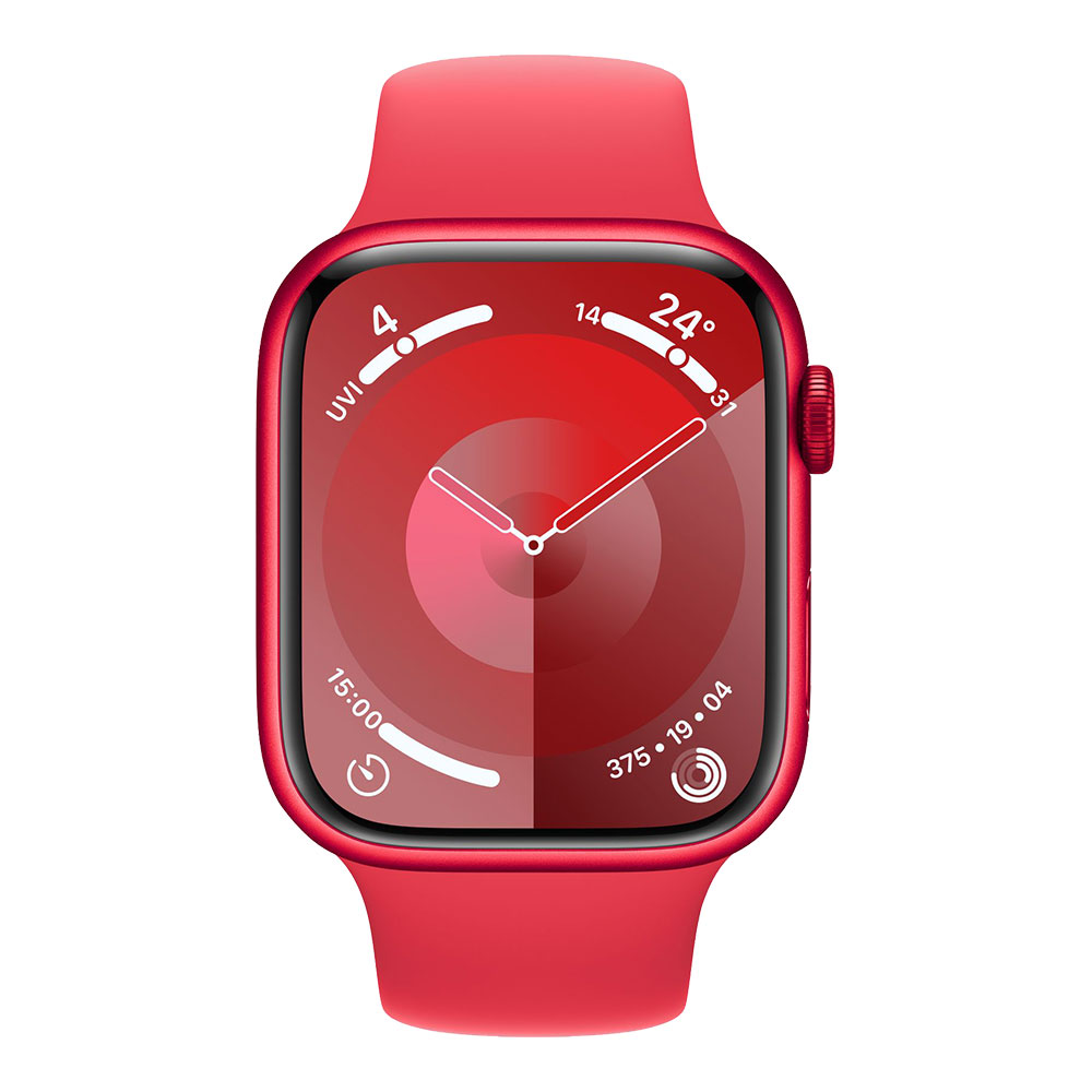 Apple Watch Series 9, 45 мм, красный M/L