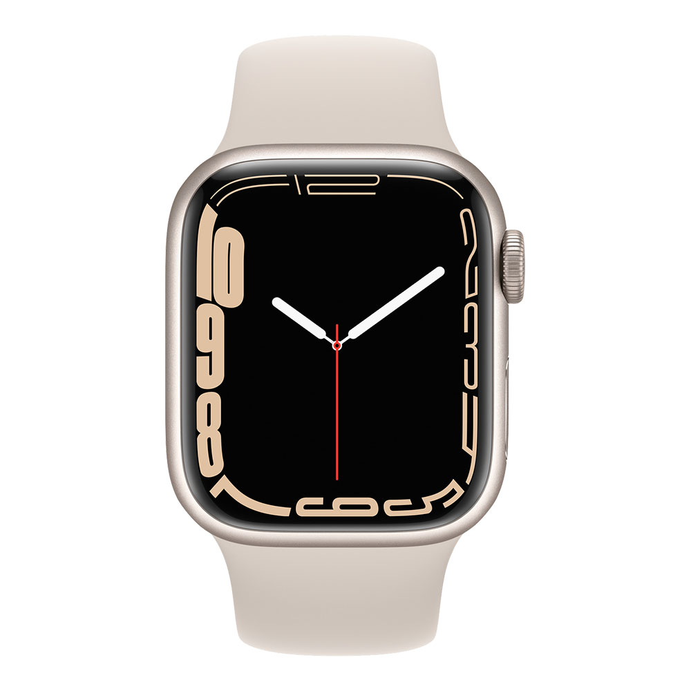 Apple Watch Series 7, 41 мм, корпус цвета сияющая звезда, ремешок цвета сияющая звезда