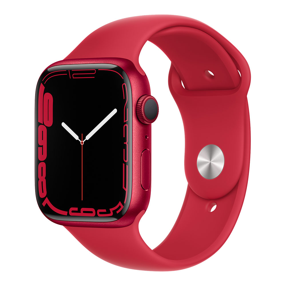 Apple Watch Series 7, 45 мм, корпус красного цвета, ремешок Product Red...