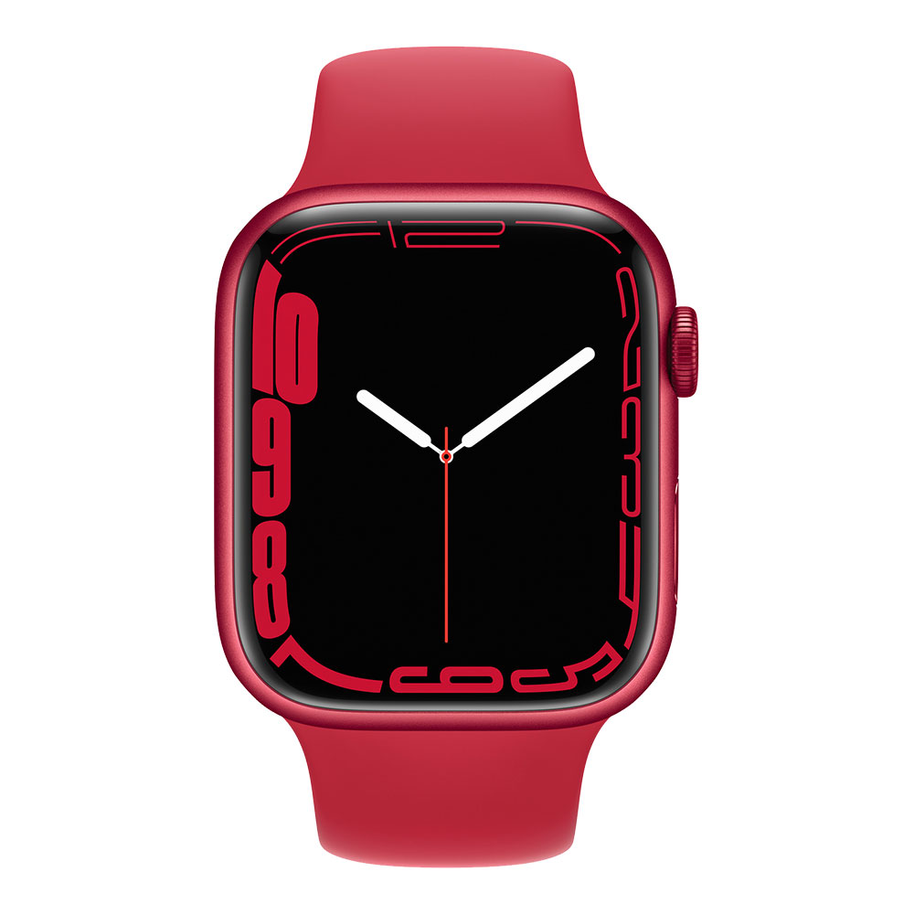 Apple Watch Series 7, 45 мм, корпус красного цвета, ремешок Product Red