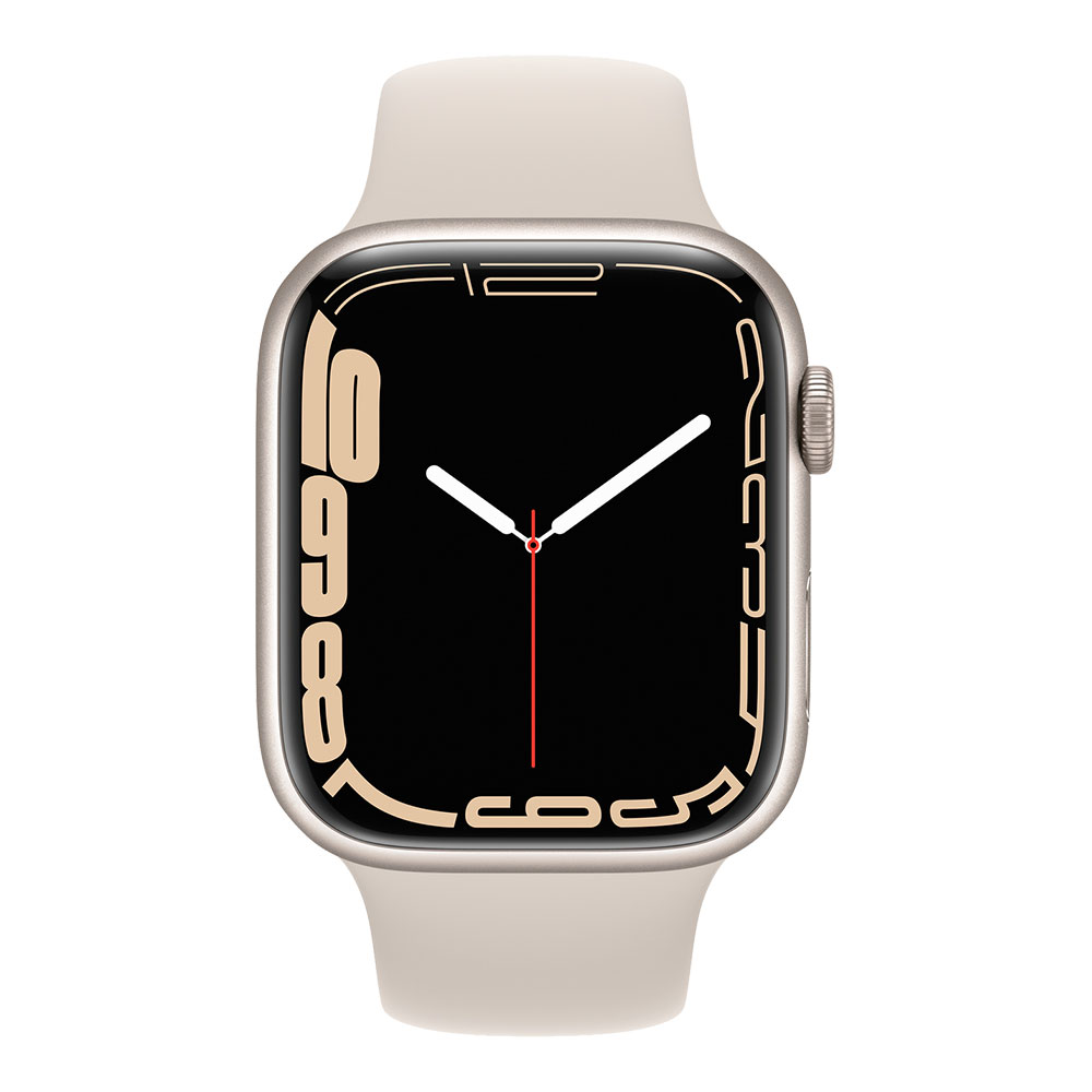 Apple Watch Series 7, 45 мм, корпус цвета сияющая звезда, ремешок цвета сияющая звезда