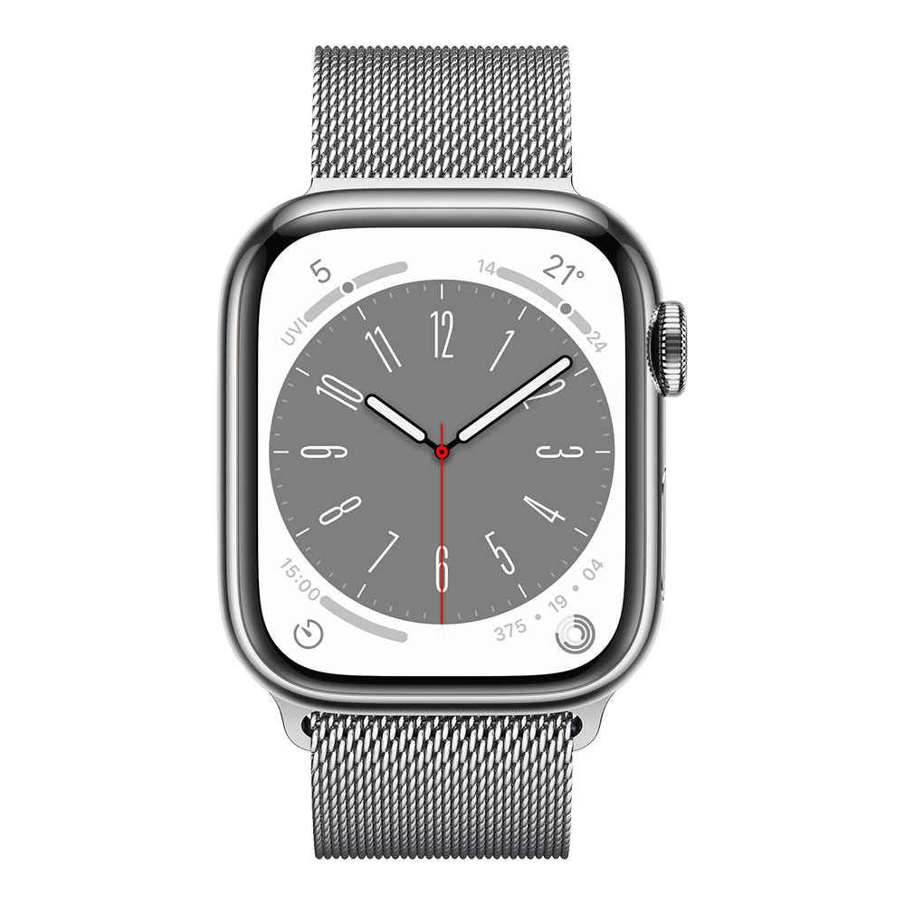 Apple Watch Series 8, 41 мм, cellular, серебристый