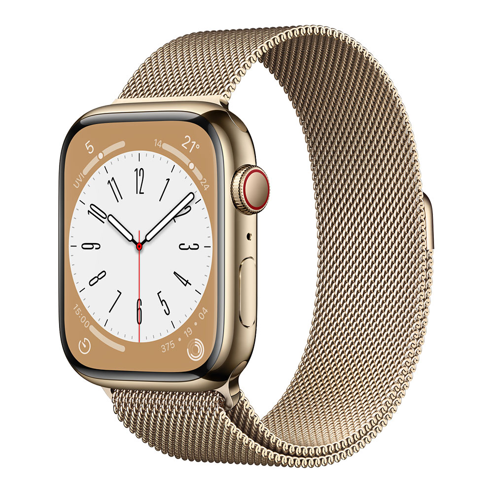 Apple Watch Series 8, 45 мм, cellular, золотой