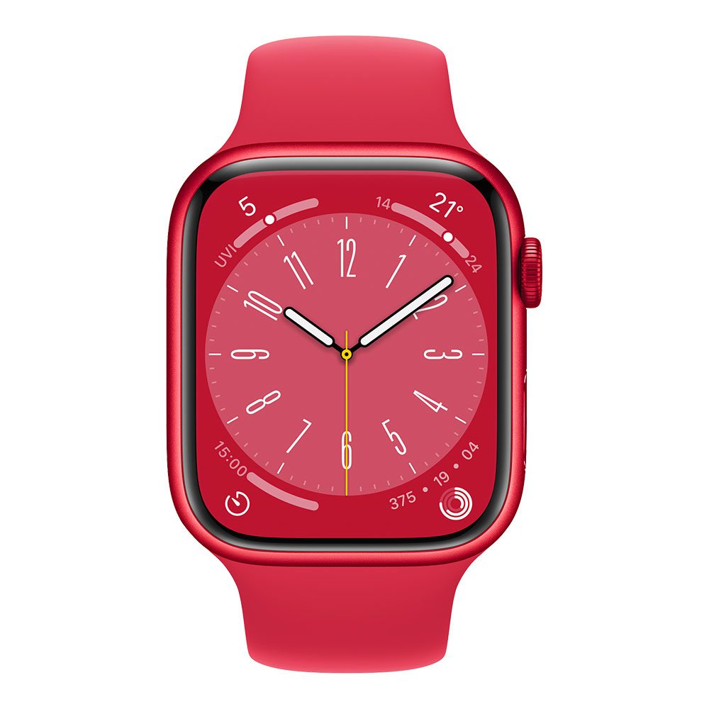 Apple Watch Series 8, 45 мм, красный