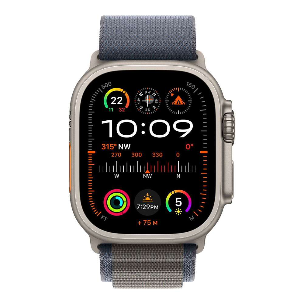 Apple Watch Ultra 2, ремешок Alpine синий S