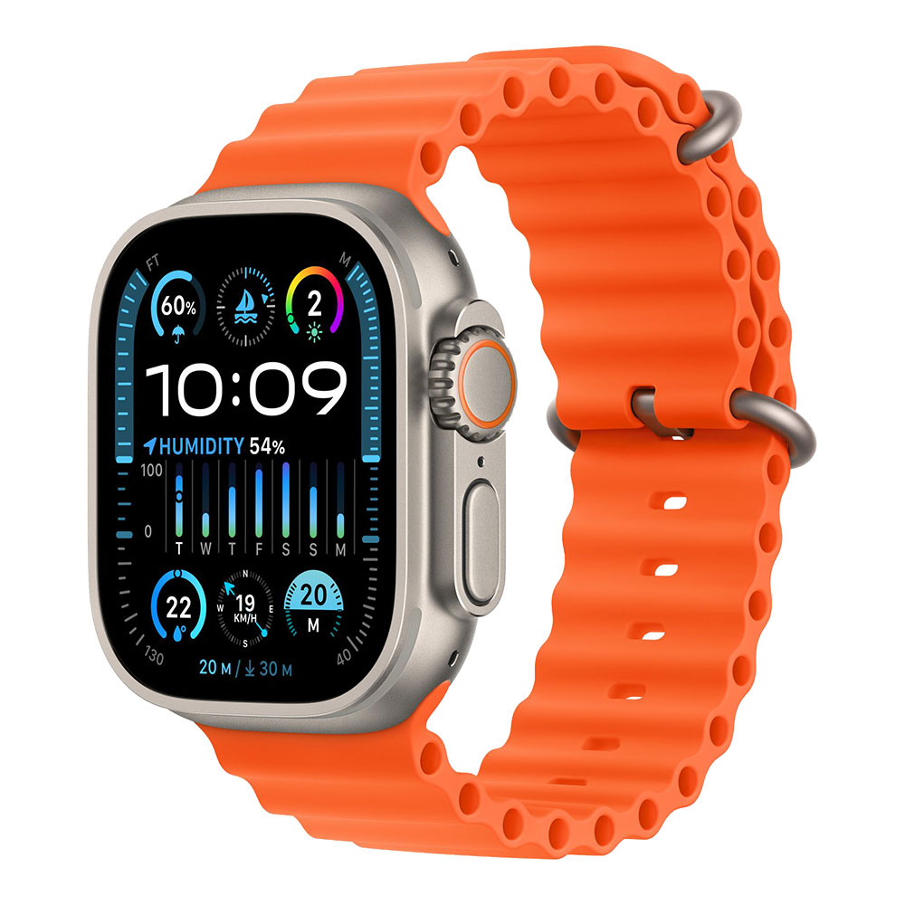 Apple Watch Ultra 2, ремешок Ocean оранжевый