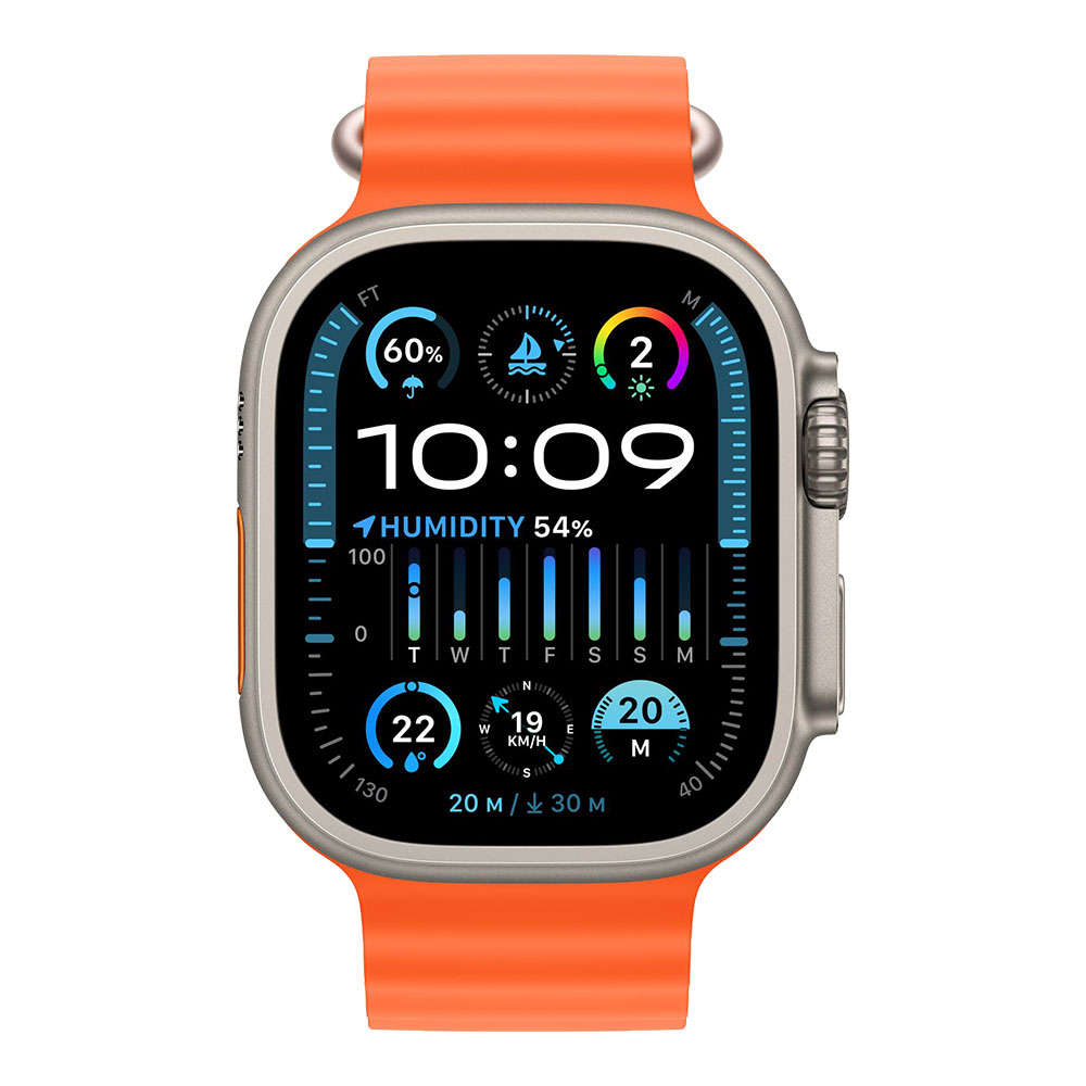 Apple Watch Ultra 2, ремешок Ocean оранжевый