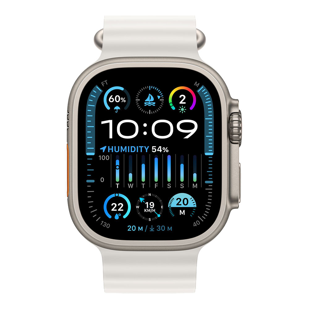 Apple Watch Ultra 2, ремешок Ocean белый